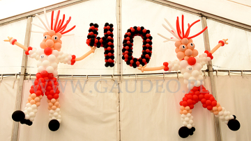 Piłkarze z balonów na 40 urodziny.