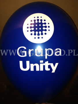 Nadruk na balonie dla Unity.