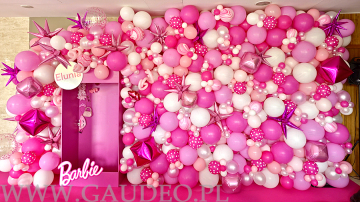 Balony w stylu Barbie - Hotel Hason Wrocław.